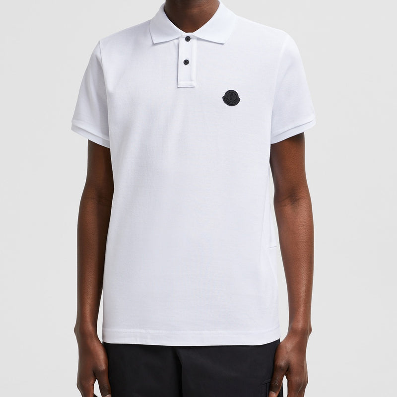 LOGO PATCH COTTON PIQUET POLO SHIRT