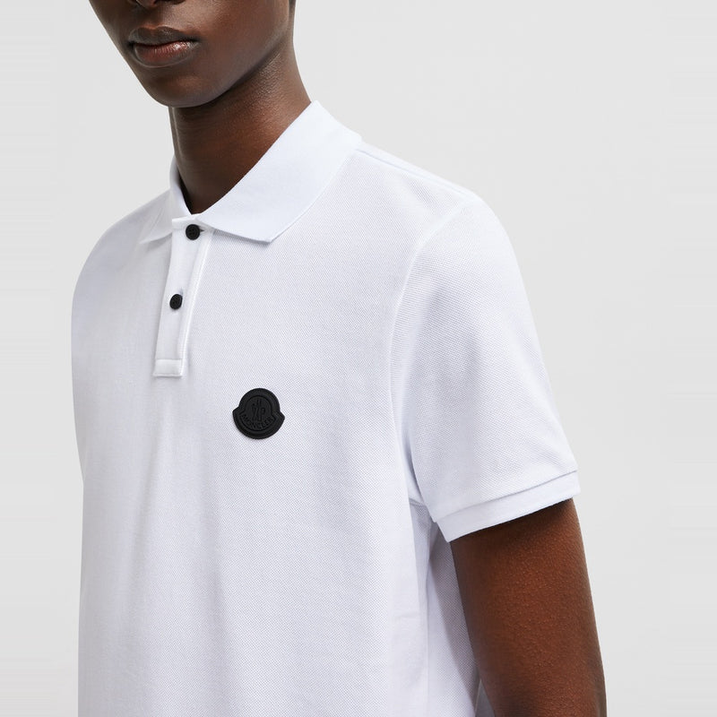 LOGO PATCH COTTON PIQUET POLO SHIRT
