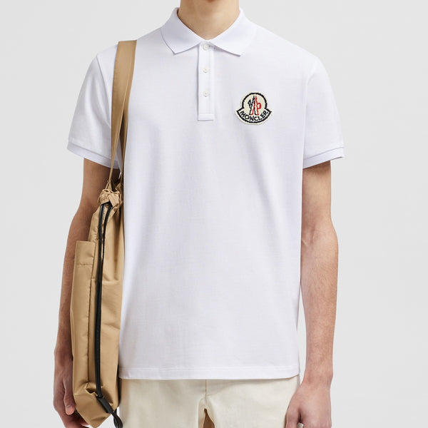 PIXEL LOGO COTTON PIQUET POLO SHIRT