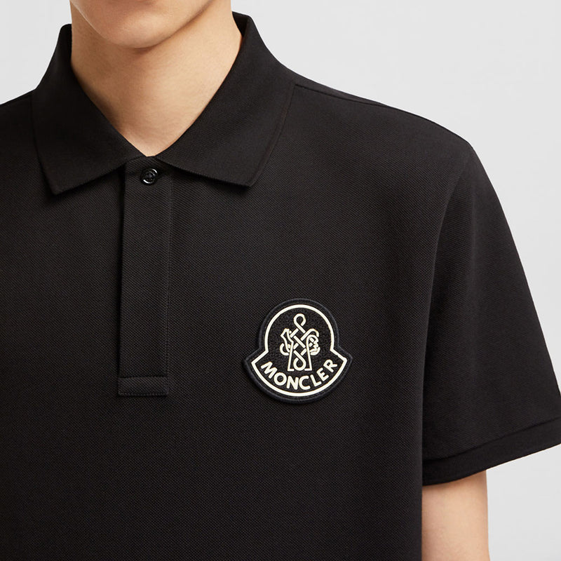 YEAR OF THE SNAKE PATCH COTTON PIQUET POLO SHIRT