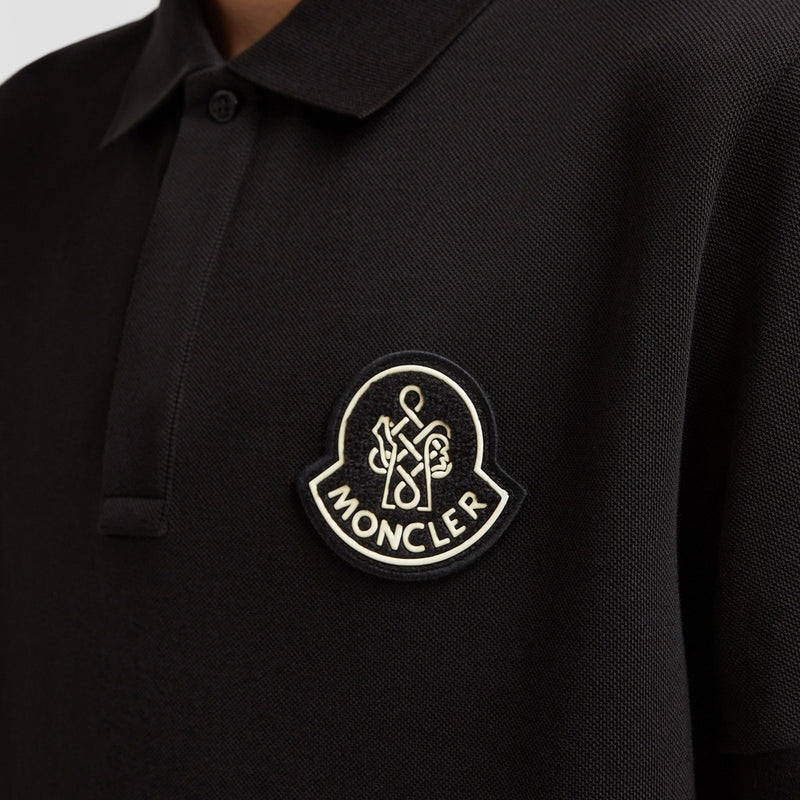 YEAR OF THE SNAKE PATCH COTTON PIQUET POLO SHIRT