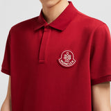 YEAR OF THE SNAKE PATCH COTTON PIQUET POLO SHIRT