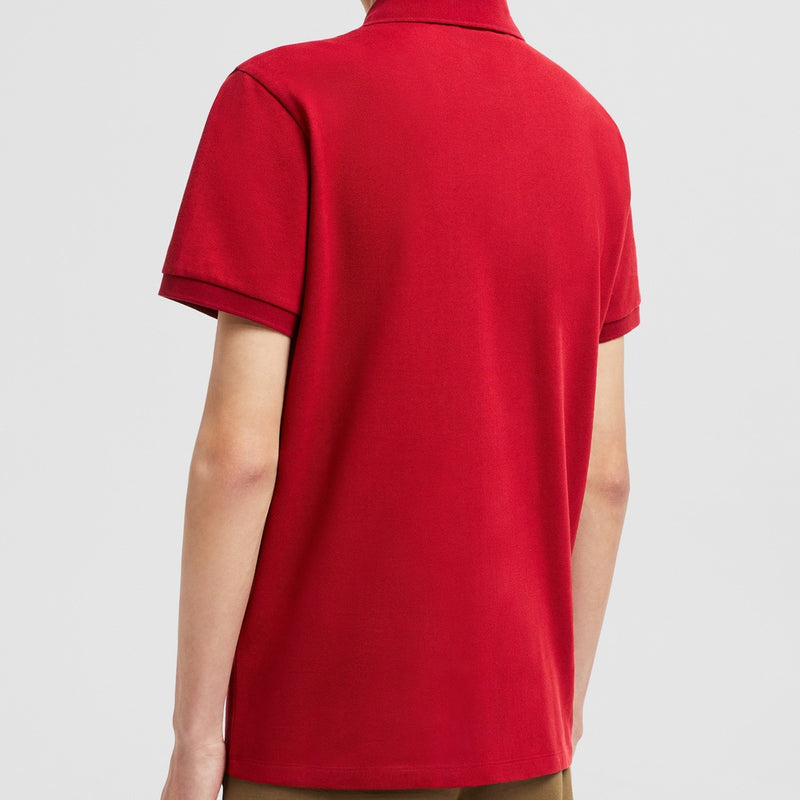 YEAR OF THE SNAKE PATCH COTTON PIQUET POLO SHIRT