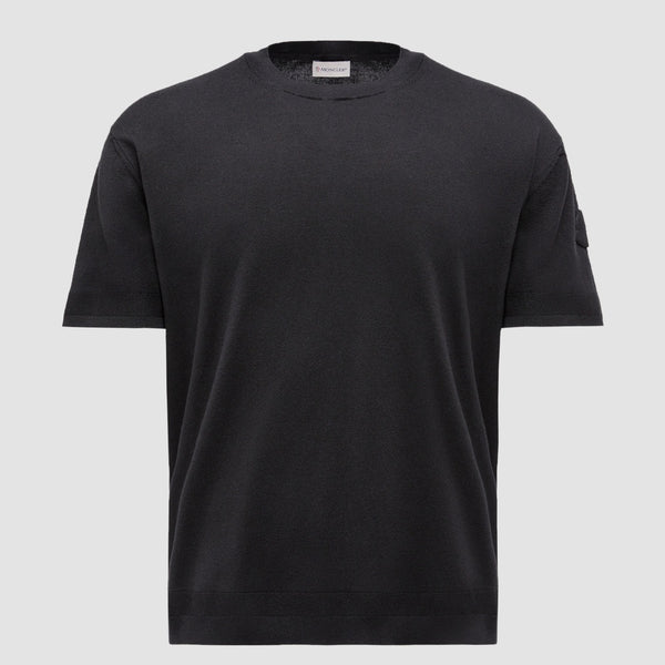 SILK & COTTON KNIT T-SHIRT