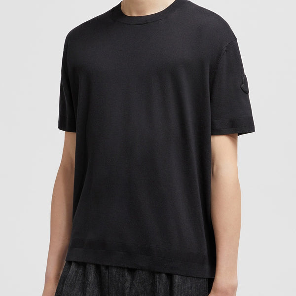 SILK & COTTON KNIT T-SHIRT