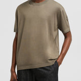 SILK & COTTON KNIT T-SHIRT