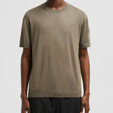 SILK & COTTON KNIT T-SHIRT
