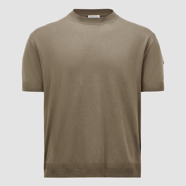 SILK & COTTON KNIT T-SHIRT