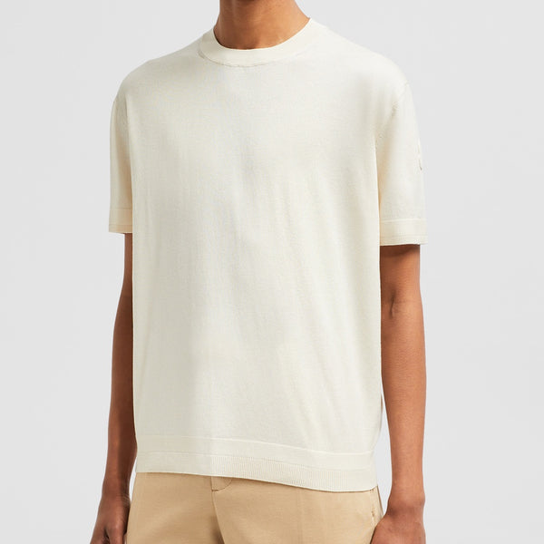 SILK & COTTON KNIT T-SHIRT
