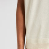 SILK & COTTON KNIT T-SHIRT