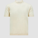 SILK & COTTON KNIT T-SHIRT