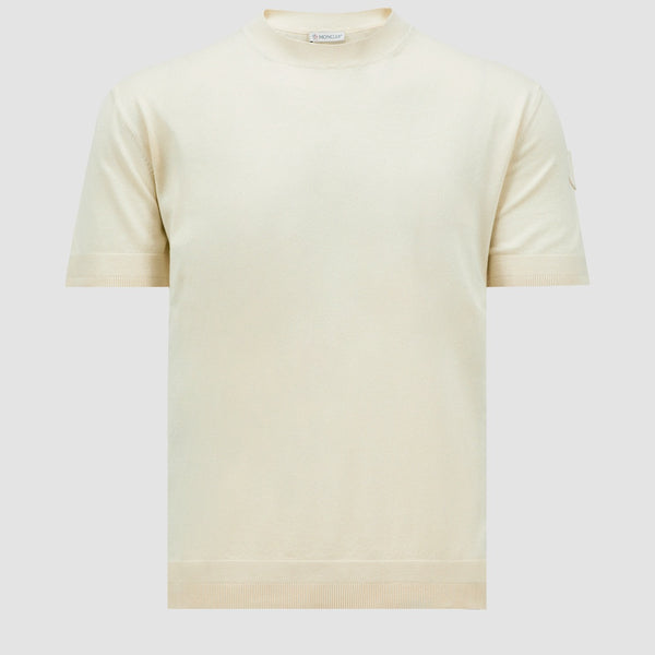 SILK & COTTON KNIT T-SHIRT