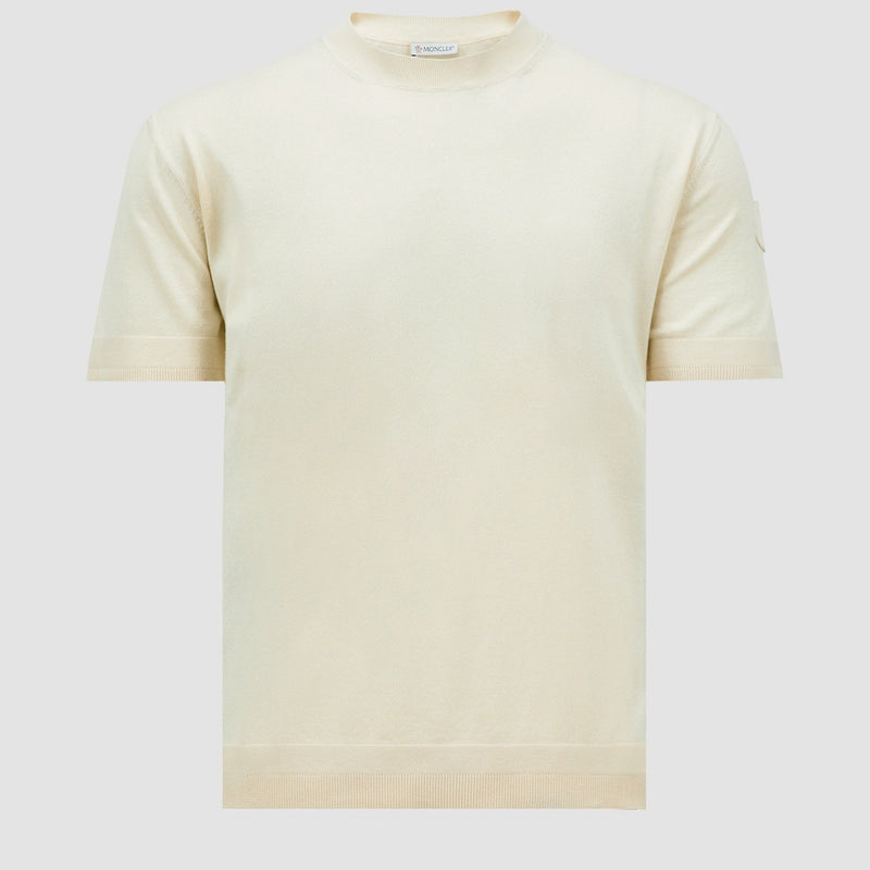 SILK & COTTON KNIT T-SHIRT