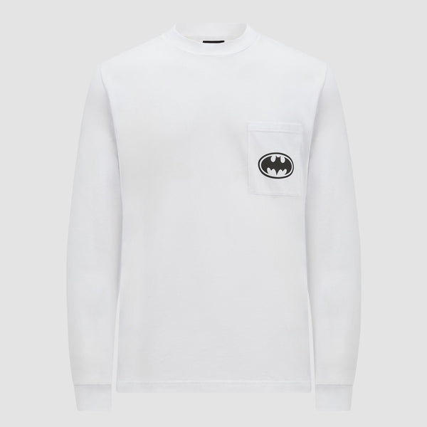 BATMAN MOTIF LONG SLEEVE COTTON T-SHIRT