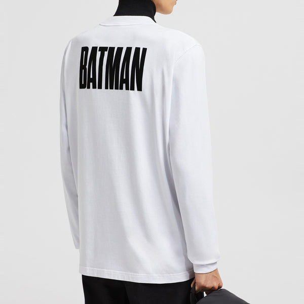 BATMAN MOTIF LONG SLEEVE COTTON T-SHIRT