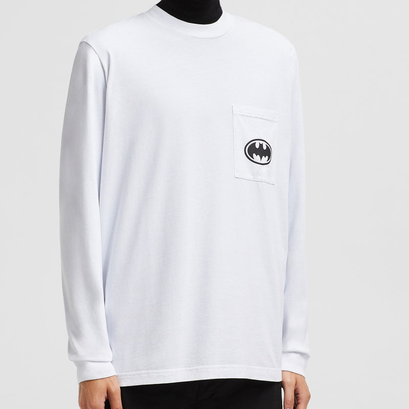 BATMAN MOTIF LONG SLEEVE COTTON T-SHIRT