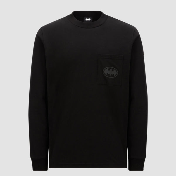 BATMAN MOTIF LONG SLEEVE COTTON T-SHIRT