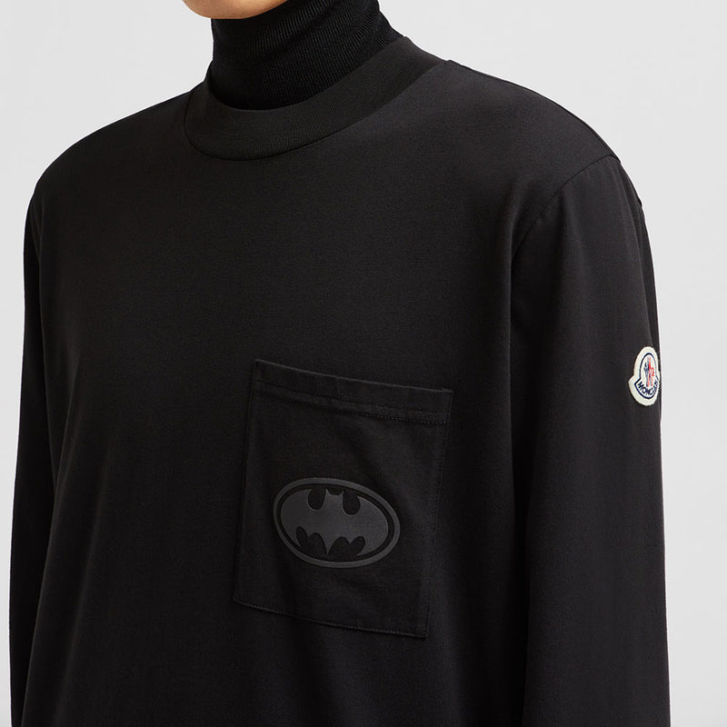 BATMAN MOTIF LONG SLEEVE COTTON T-SHIRT
