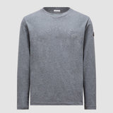 RUBBERIZED LOGO COTTON LONG SLEEVE T-SHIRT