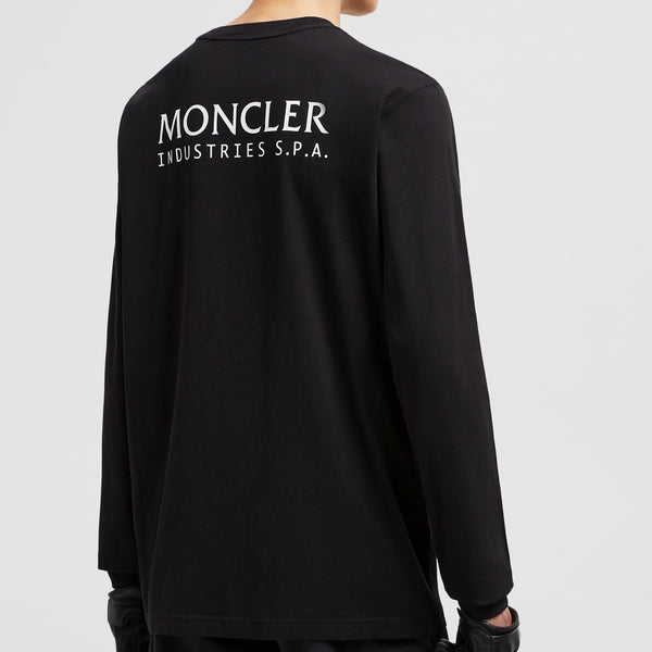 BACK LOGO LONG SLEEVE COTTON T-SHIRT