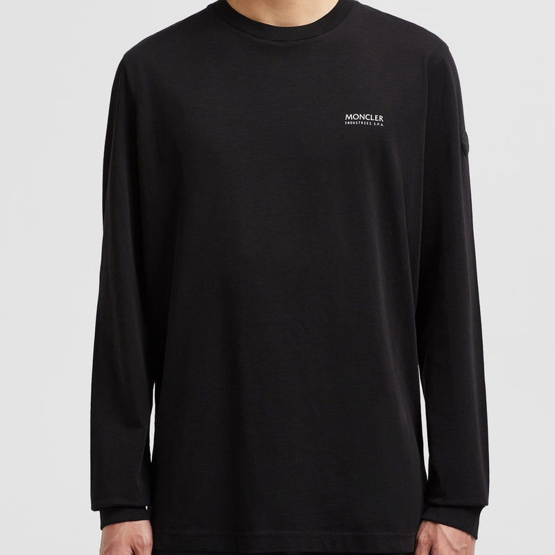 BACK LOGO LONG SLEEVE COTTON T-SHIRT