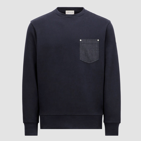 COTTON & DENIM SWEATSHIRT