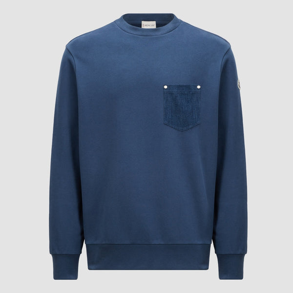 COTTON & DENIM SWEATSHIRT