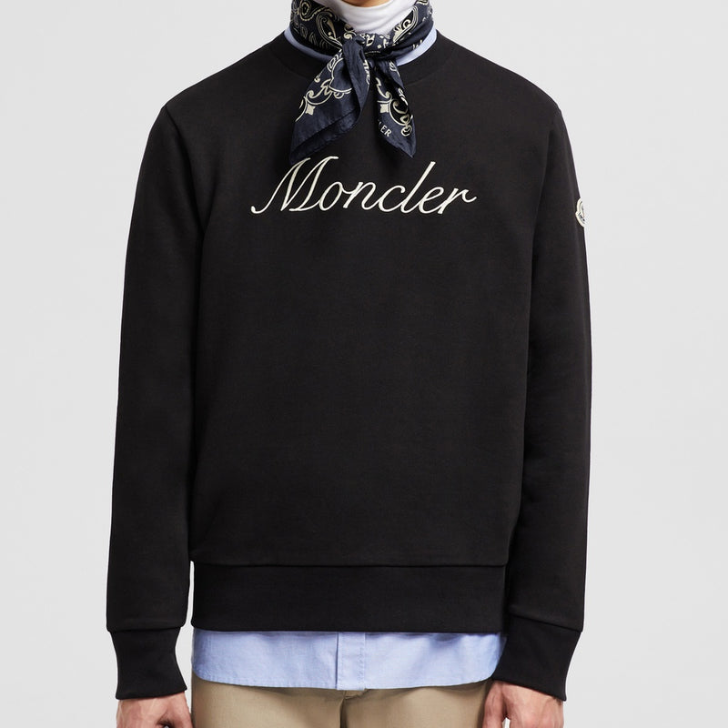 EMBROIDERED LOGO COTTON SWEATSHIRT