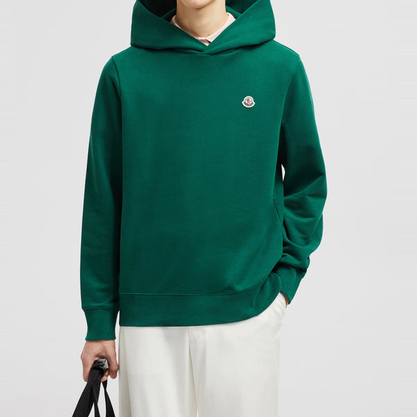 LOGO PATCH COTTON HOODIE