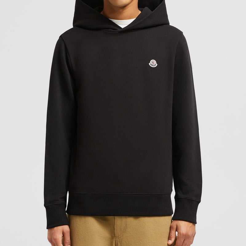 LOGO PATCH COTTON HOODIE