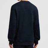 FADED LOGO MOTIF COTTON SWEATSHIRT