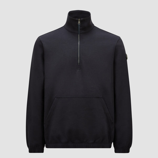 COTTON HALF-ZIP SWEATSHIRT