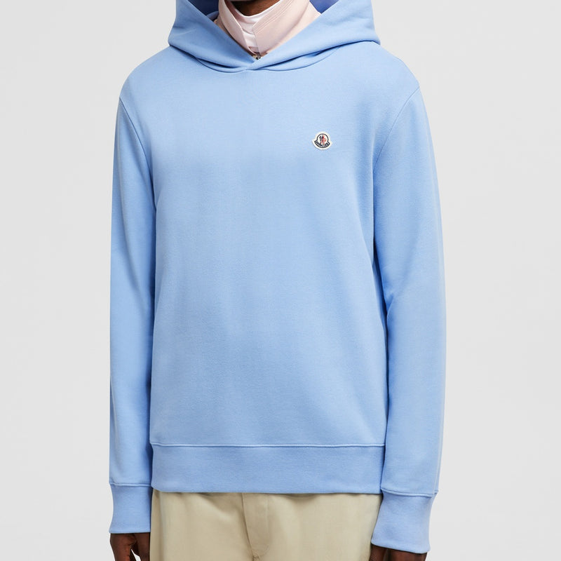 LOGO PATCH COTTON HOODIE