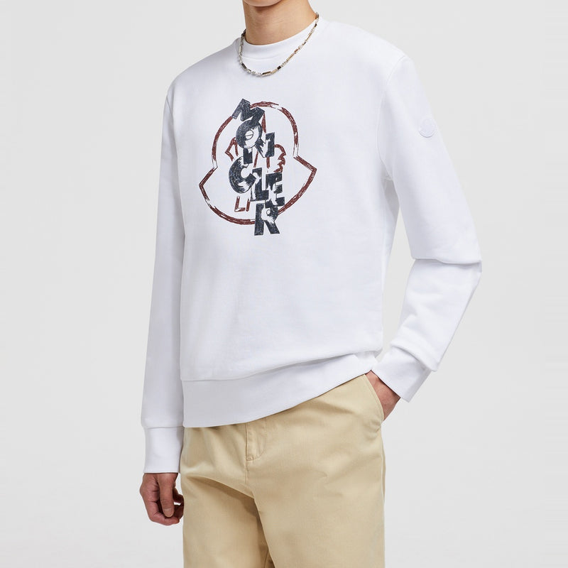 LOGO MOTIF COTTON SWEATSHIRT