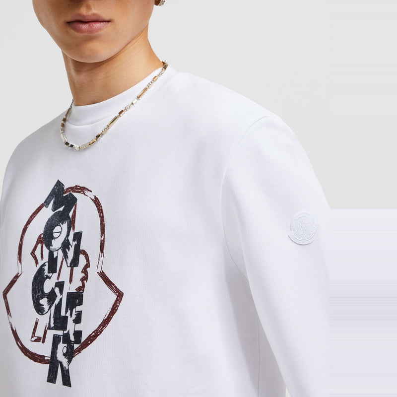 LOGO MOTIF COTTON SWEATSHIRT