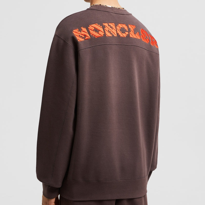 EMBROIDERED LOGO COTTON SWEATSHIRT