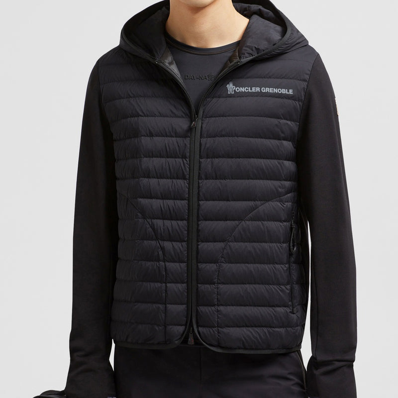 PADDED COTTON ZIP-UP HOODIE