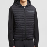 PADDED COTTON ZIP-UP HOODIE