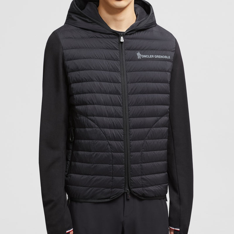 PADDED COTTON ZIP-UP HOODIE