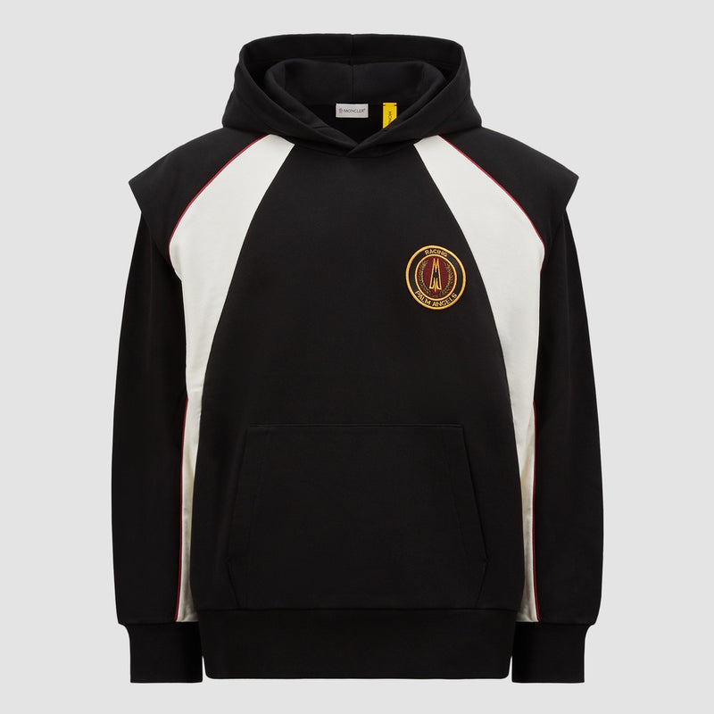 MONCLER X PALM ANGELS LOGO COTTON HOODIE