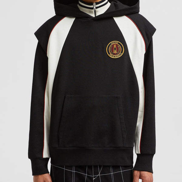 MONCLER X PALM ANGELS LOGO COTTON HOODIE