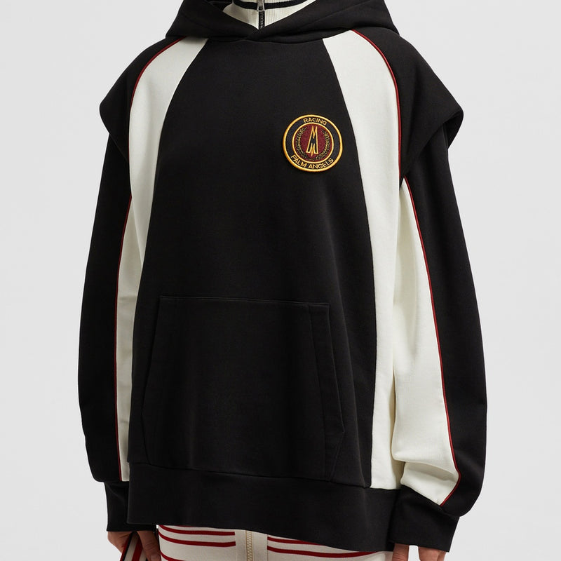 MONCLER X PALM ANGELS LOGO COTTON HOODIE