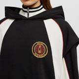MONCLER X PALM ANGELS LOGO COTTON HOODIE