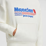 MONCLER X PALM ANGELS RACING LOGO COTTON HOODIE