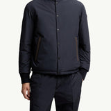 Lanques Leather-Trimmed Short Down Jacket