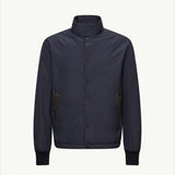 Lanques Leather-Trimmed Short Down Jacket