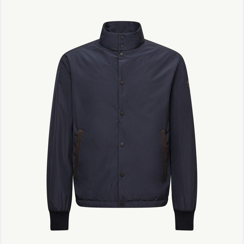 Lanques Leather-Trimmed Short Down Jacket