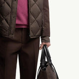 Aiguille Diamond-Quilted Down Shirt Jacket