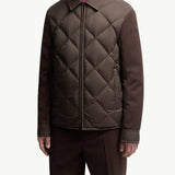 Aiguille Diamond-Quilted Down Shirt Jacket