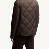 Aiguille Diamond-Quilted Down Shirt Jacket